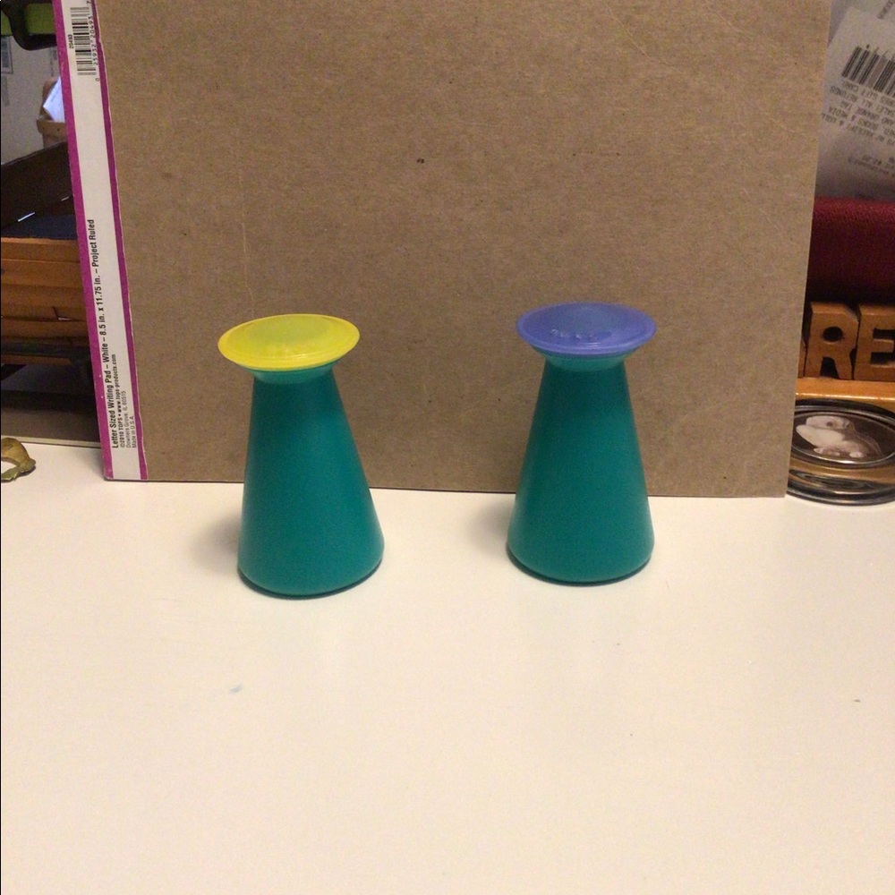 Tupperware salt and pepper shakers